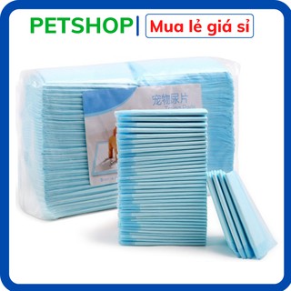 Lẻ 1 miếng Tã giấy cho chó mèo (2 size) dùng lót khay vệ sinh chó hoặc lót chuồng chó