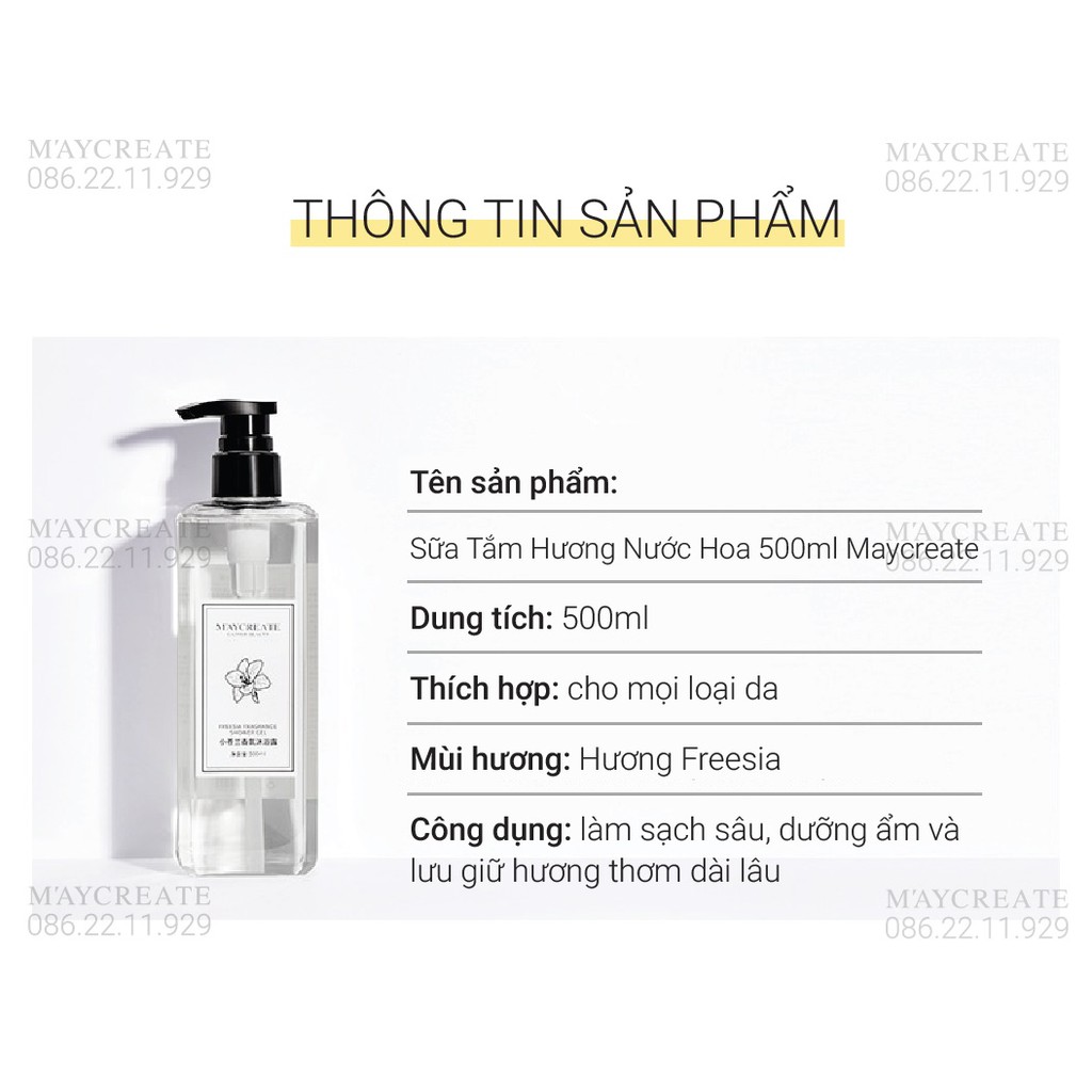 Sữa Tắm Hương Nước Hoa Maycreate 500ml Hàng Nội Địa Trung. | BigBuy360 - bigbuy360.vn