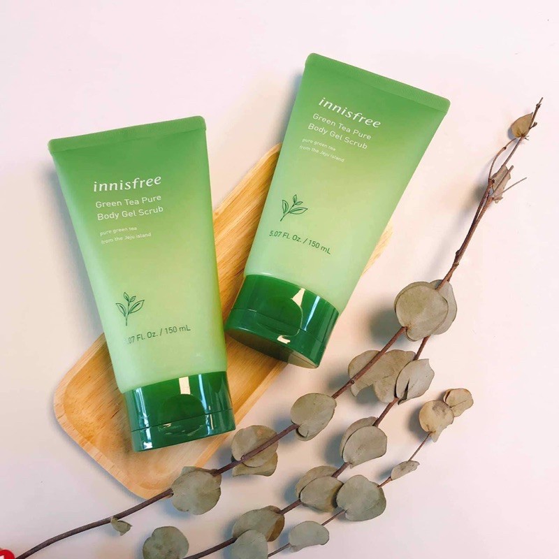 Tẩy Tế Bào Chết toàn thân Innisfree Green Tea Pure Body Gel Scrub 150ml