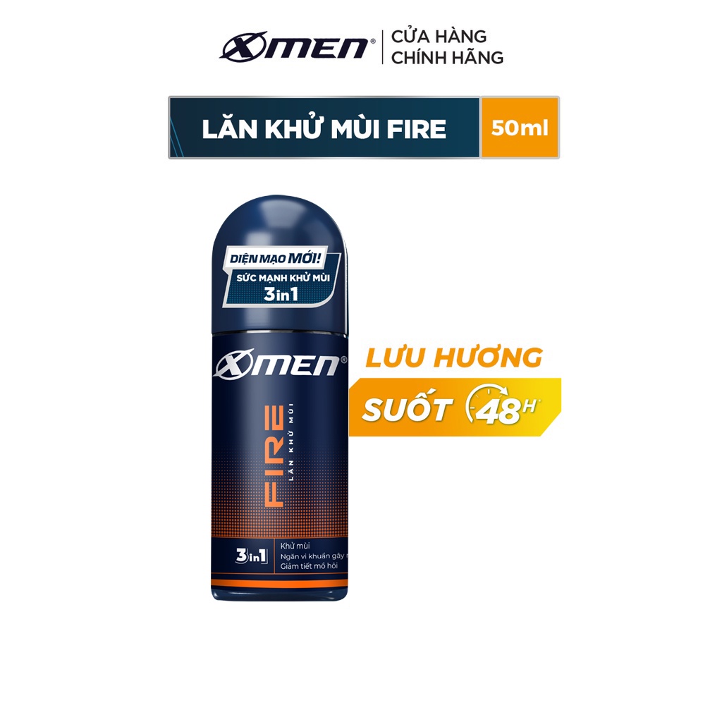 Lăn khử mùi X-men Fire 50ml