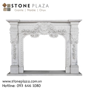 LÒ SƯỞI ĐÁ TỰ NHIÊN – NATURAL STONE FIREPLACE LS-008