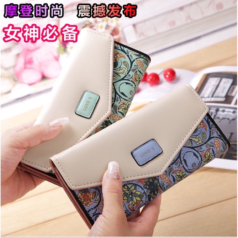 Ví Cầm Tay Dài Nữ Hoa Tiết Cao Cấp Sang Trọng ( mã VDHT88 )