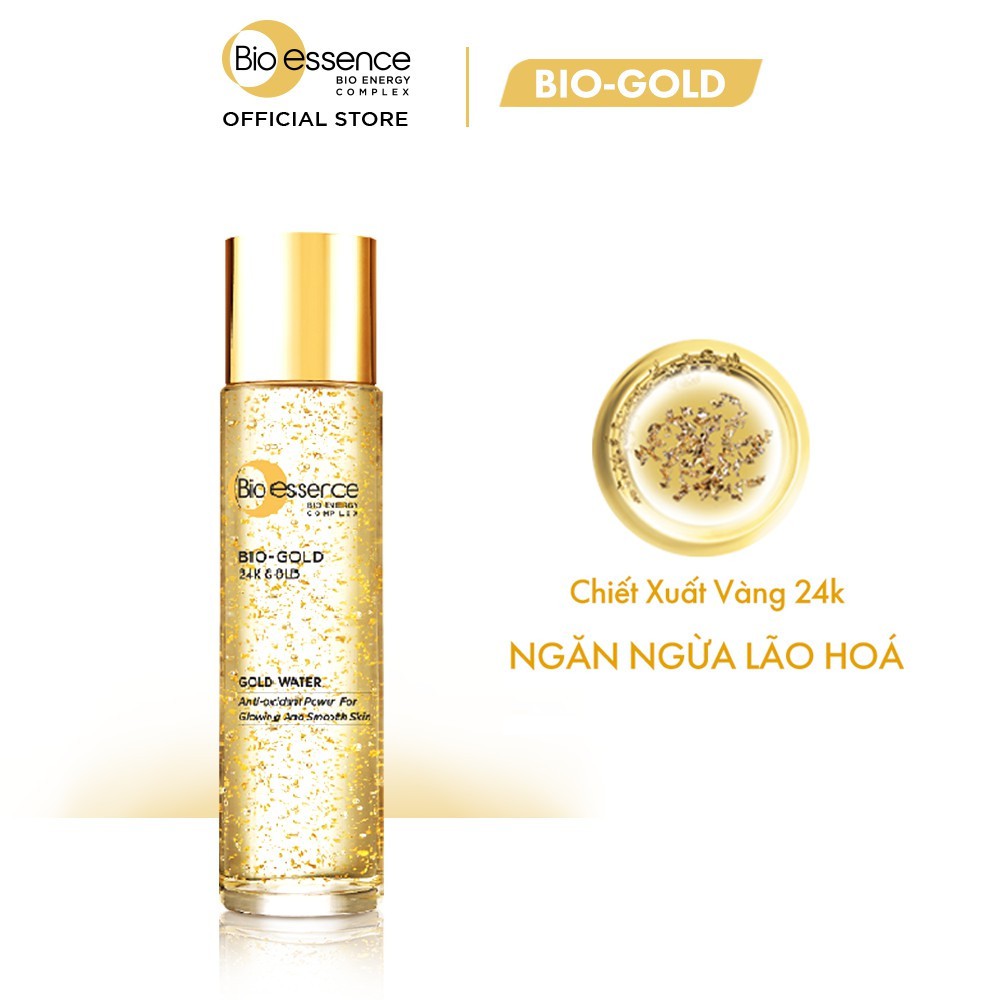 Nước dưỡng ngăn ngừa dấu hiệu lão hóa Bio-Essence Bio-Gold Bio-Essence Gold chiết xuất vàng 24k 150ml
