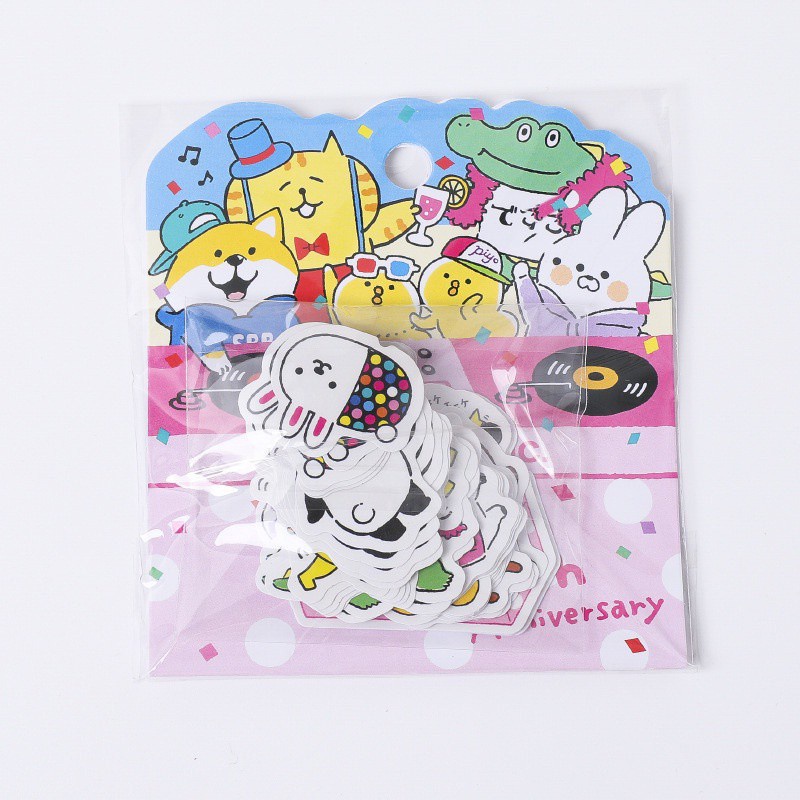 Túi 40 nhãn dán tùy chọn họa tiết đáng yêu trang trí nhật ký/ sổ lưu niệm