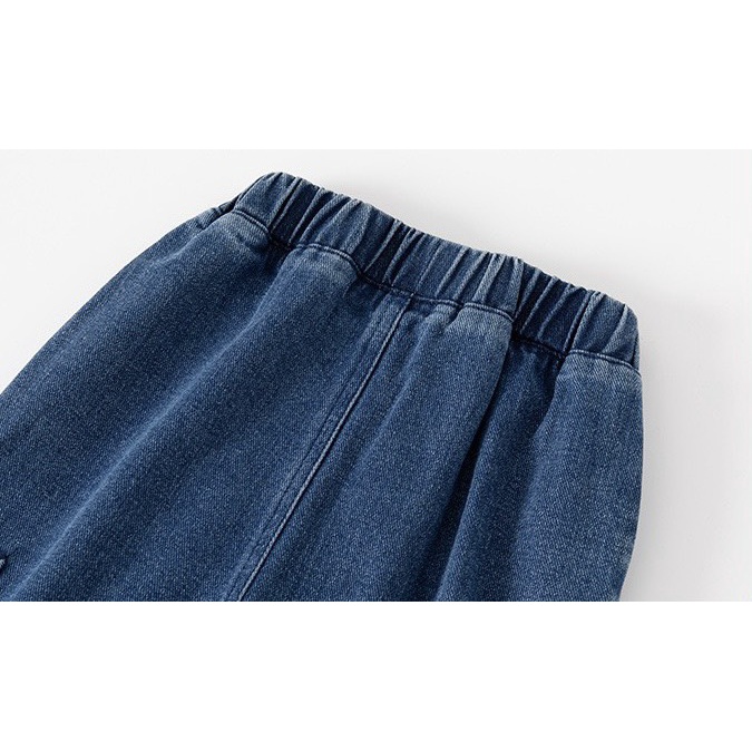 Quần Jean bé trai WELLKIDS quần bò dài chun gấu cho bé (KZ3347 - KZ3348)