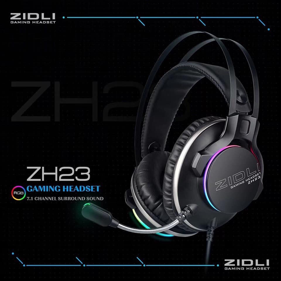 [ TAI NGHE CAO CẤP ] Tai nghe Gaming ZIDLI ZH23 (Real RGB, Sound 7.1)_ hàng chính hãng