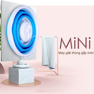 OT23 Thùng giặt máy giặt mini có thể gấp gọn tua bin xoáy tiếng ồn thấp máy giặt cỡ nhỏ mini