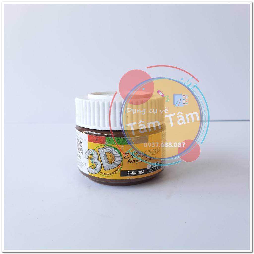 -Màu Acrylic vẽ lên mọi chất liệu 3D hủ 100ml đăng lần 1/2-