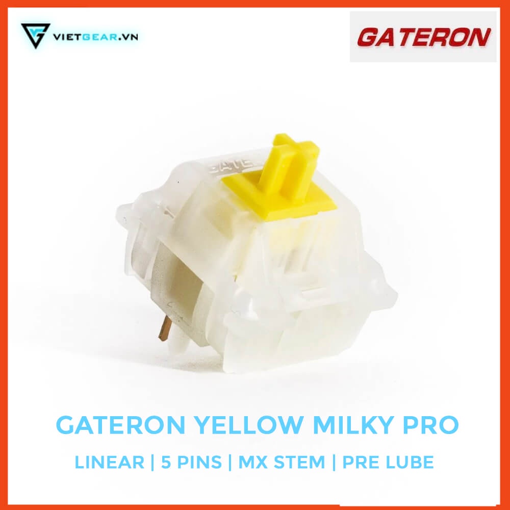 Hộp công tắc Gateron Yellow Milky Pro 35 switch mượt mà nguyên seal