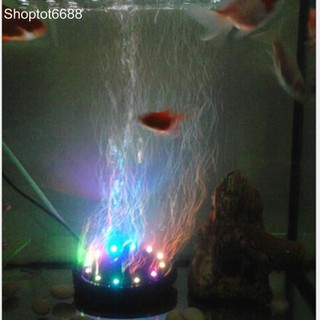 Bộ đèn led đổi màu trang trí bể cá cảnh Q12 kèm máy tạo khí oxy (Kho hàng Hà Nội)