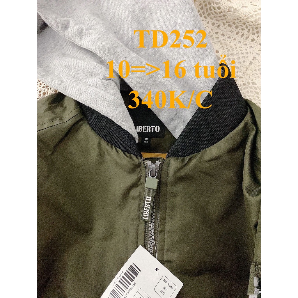 * Mã TD252: Áo khoác bomber mũ nỉ dư xịn, chữ in viền đẹp mặc chất lắm BC 7360