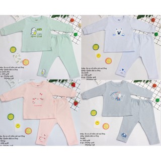 Dokma - bộ sơ sinh cổ viền cài vai d05 6-24m