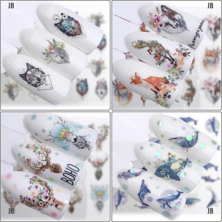 Set 2 tấm sticker dán móng nghệ thuật
