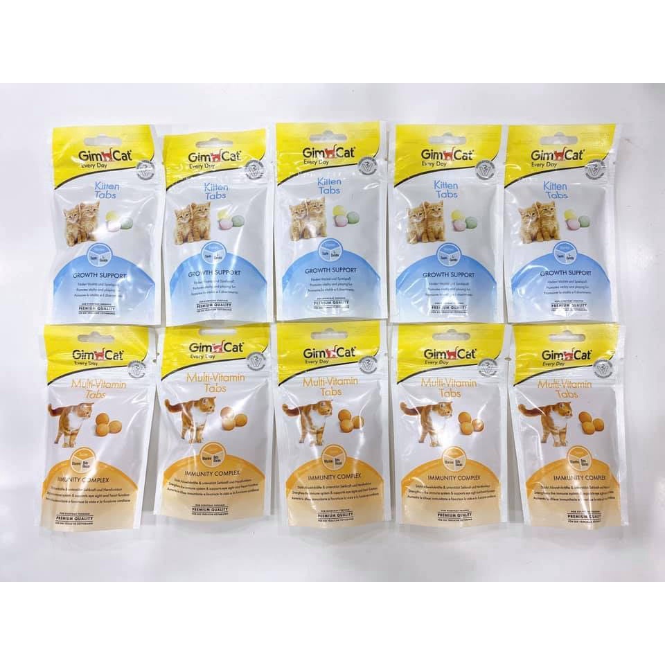 Gimcat kitten tabs viên vitamin tổng hợp cho mèo con