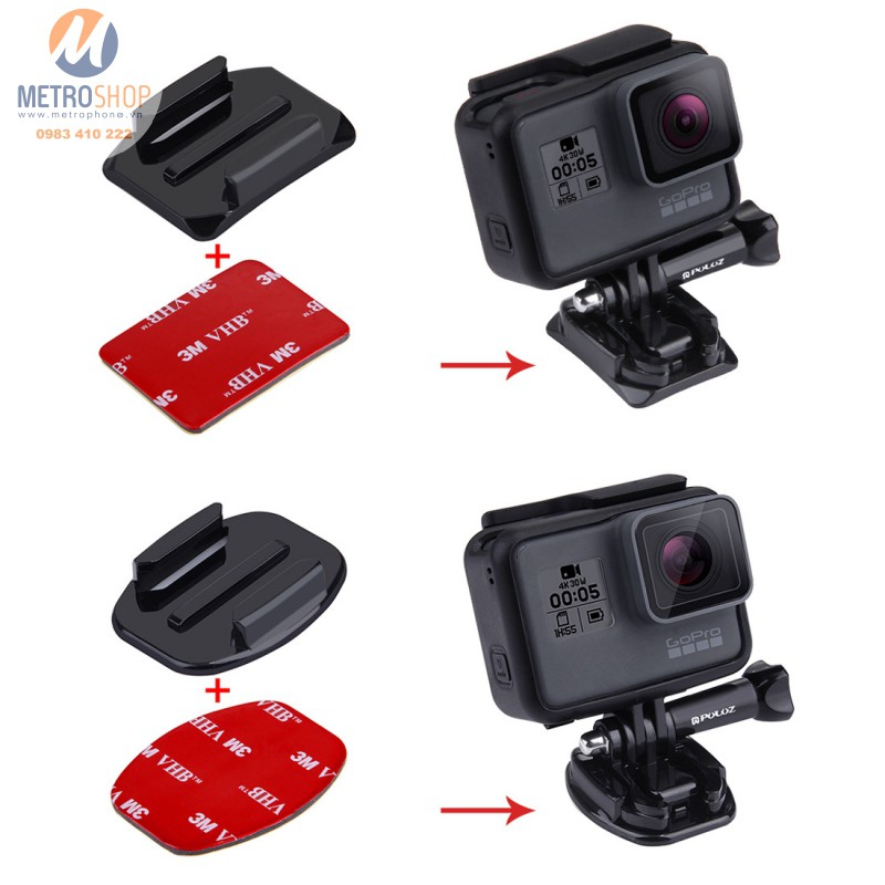 Bộ phụ kiện miếng dán 3M+ đế mount + mount cong (LOẠI TRÒN)