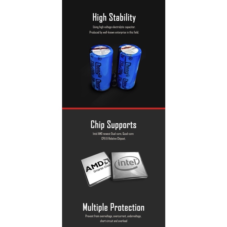 Nguồn Máy Tính AIGO VK350 350W | Chính Hãng Bảo Hành 36 Tháng