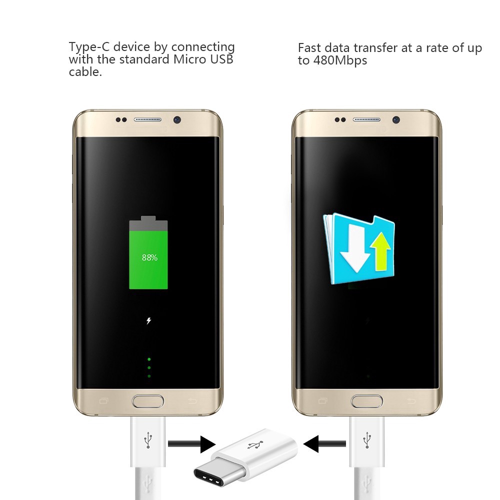 Đầu chuyển đổi dữ liệu USB 3.1 Type-C Male sang Micro USB Female