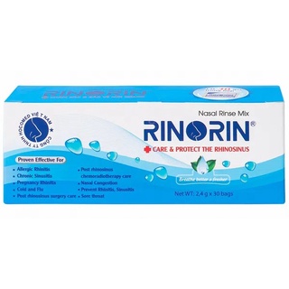 ✅ MUỐI RỬA RINORIN (hộp 30 gói) - Dùng để rửa mũi xoang, viêm mũi dị ứng, viêm xoang, sổ mũi, nghẹt mũi (Chính hãng)