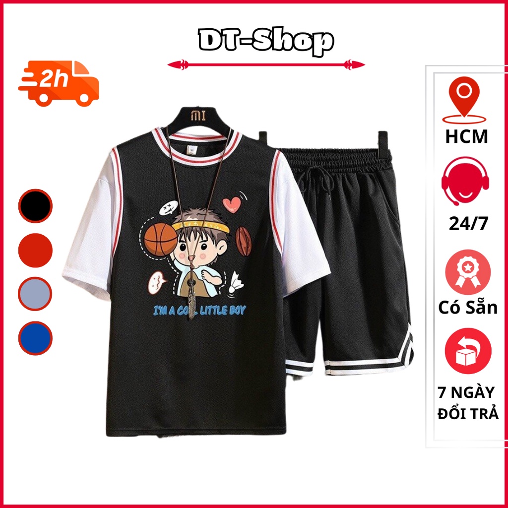 Set Bộ quần áo Unisex Nam Nữ LITTLE BOY