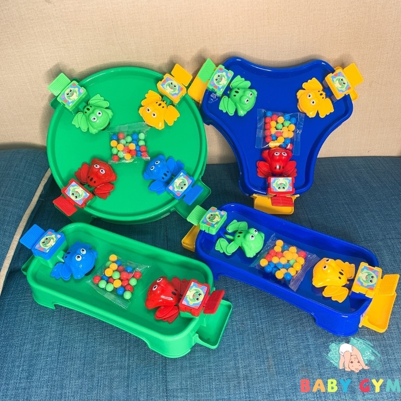 Đồ chơi Ếch ăn bi, hạt, đậu, kẹo vui nhộn có sẵn bi, cả nhà cùng chơi – BabyGym