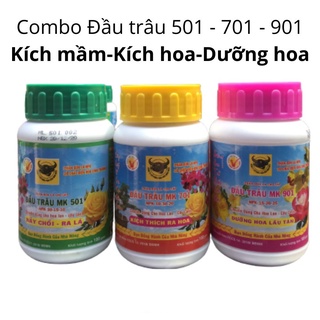 Bộ 3 lọ phân bón lá đầu trâu 501 - 701 - 901