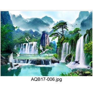 Tranh 3D dán hồ cá KT 120x70