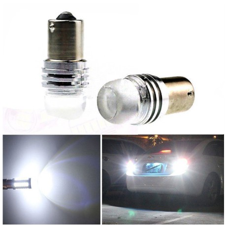 Bóng đèn LED de lùi xe hơi ô tô màu trắng siêu tiết kiệm sáng tốt 1156 DC 12V xi nhan báo rẽ cho Toyota Vios Innova