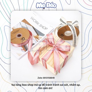 [Lẻ] Ruy băng lụa chữ "Love You" bản 2.5cm đẹp chất lượng tốt