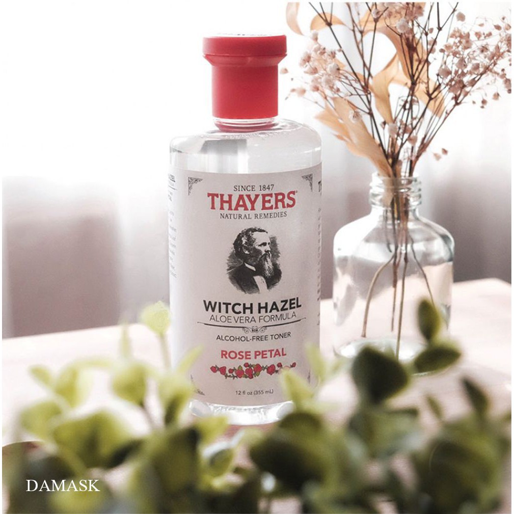 Nước Hoa Hồng Không Cồn Toner Thayers Witch Hazel; phân loại cho từng loại da 355ml