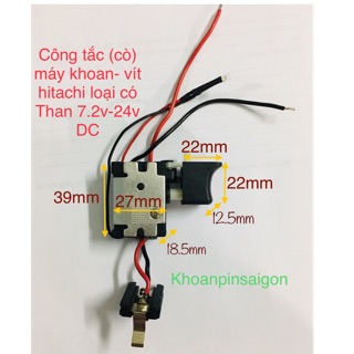 Cò( công tắc) máy khoan- vít Hitachi gần giống 97% cò zin