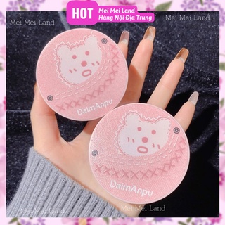 Phấn Phủ Dạng Bột Daimanpu Vỏ Hồng Gấu Lâu Trôi Kiềm Dầu Che Khuyết Điểm Không Dễ Phai Chống Nước