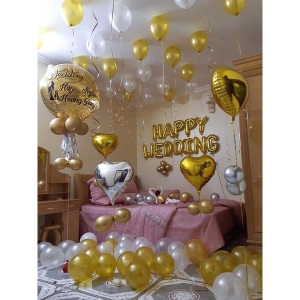 Set Trang Trí Phòng Cưới PC-0020 ( Tặng kèm bơm tay + băng dính)