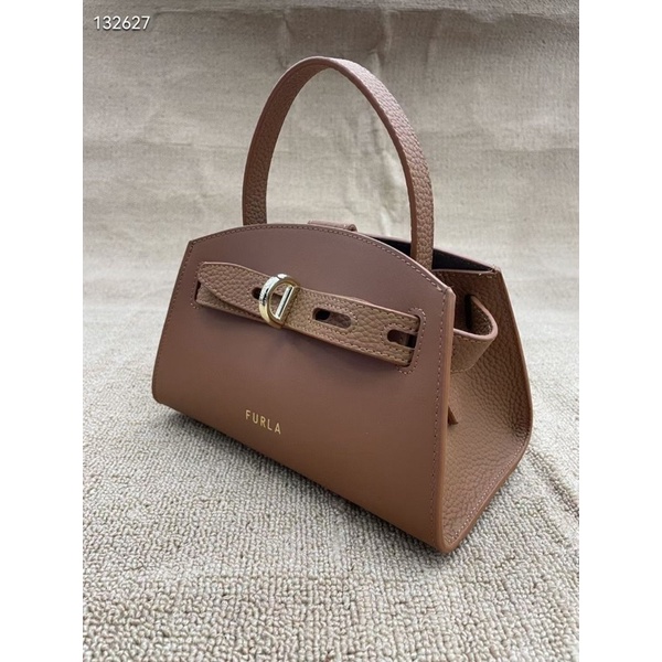 Túi Nữ FURLA Margherita Mini Top Handle hàng xuất,Màu nâu