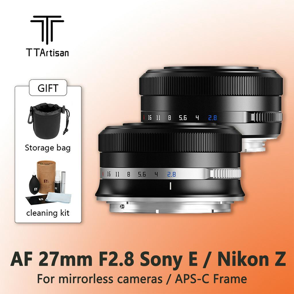 TTartisan AF 27mm F2.8 Ống Kính Máy Ảnh Tự Động Lấy Nét Cho fujifilm x / sony e / nikon z mount
