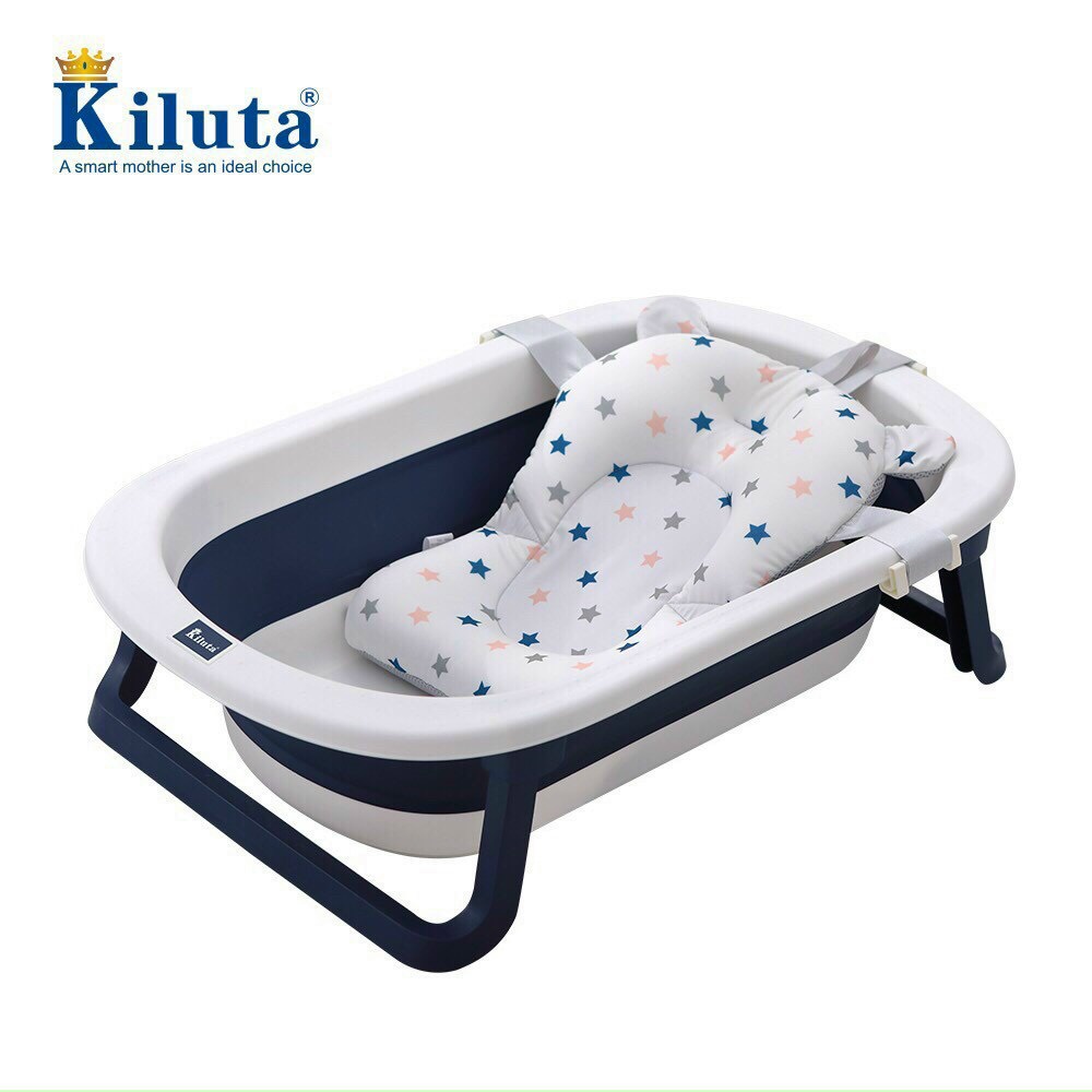 Chậu (thau) tắm lớn gấp gọn kèm phao cho bé cưng của bạn