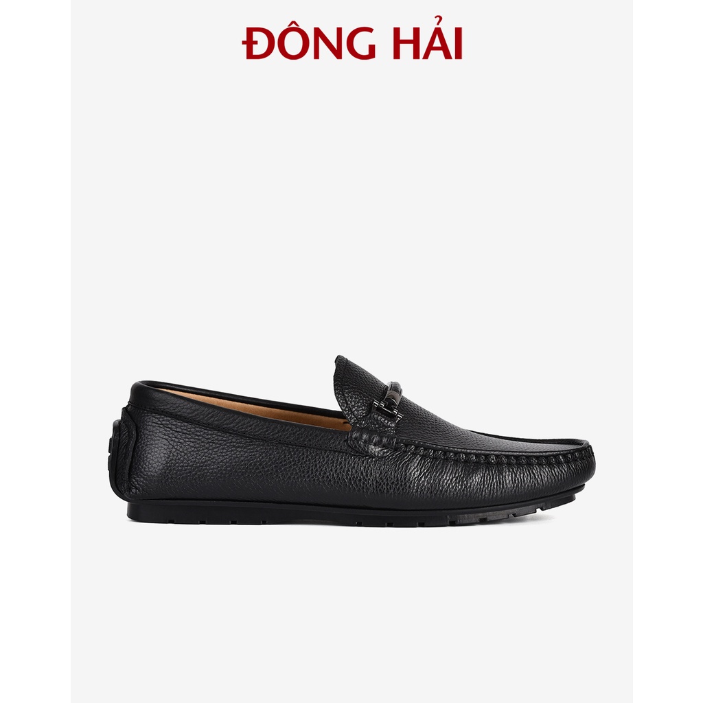 Giày lười nam Đông Hải chất da bò cao cấp với thiết kế slip on thoải mái - G0342