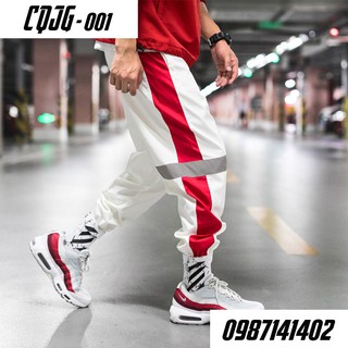 Quần sọc DQ phản quang unisex nam nữ [Thu Đông]
