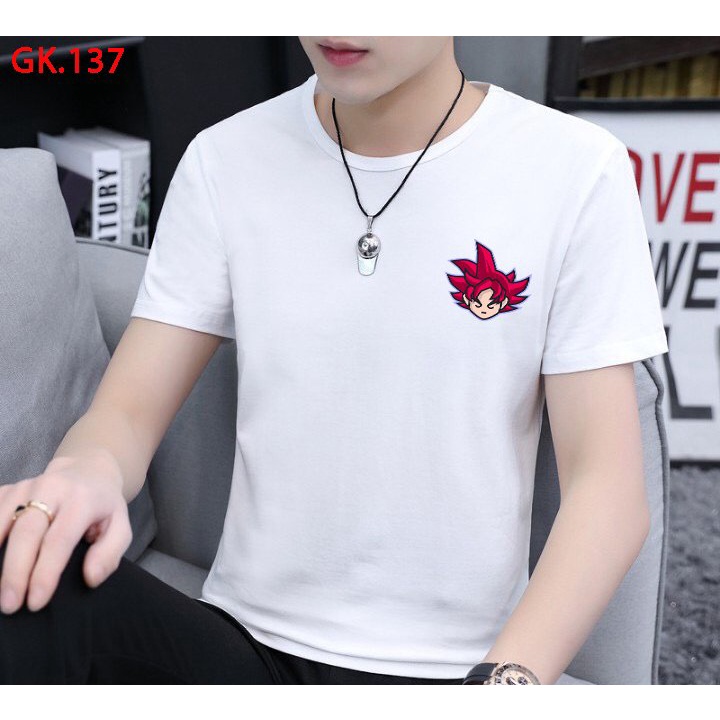 áo thun nam bé trai in hình songoku dragon ball 7 viên ngọc rồng, cotton co giản thoải mái