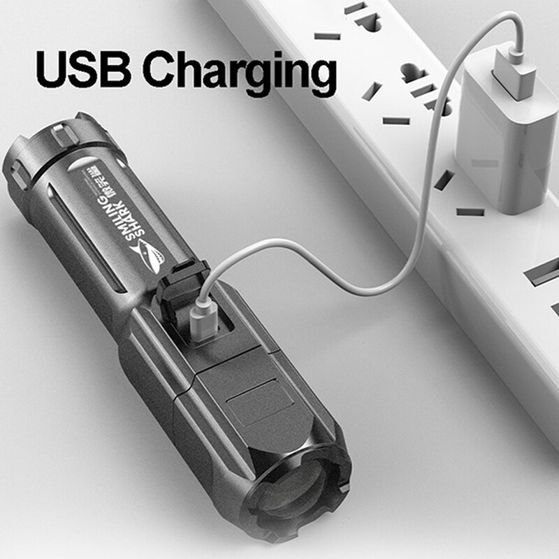 Đèn Pin LED Xenon Siêu Sáng Có Thể Sạc Lại Tiện Dụng