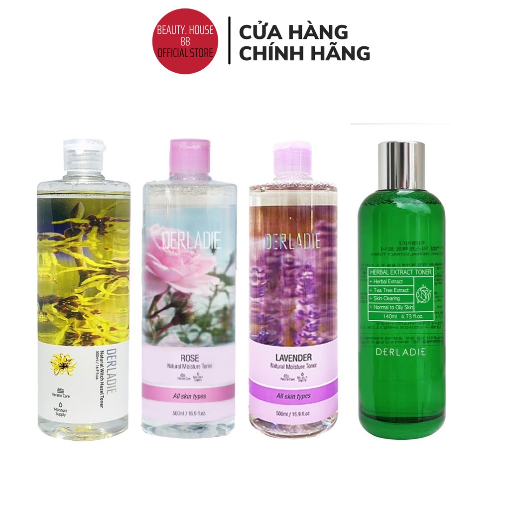 Nước hoa hồng Derladie Natural Witch Hazel 500ml