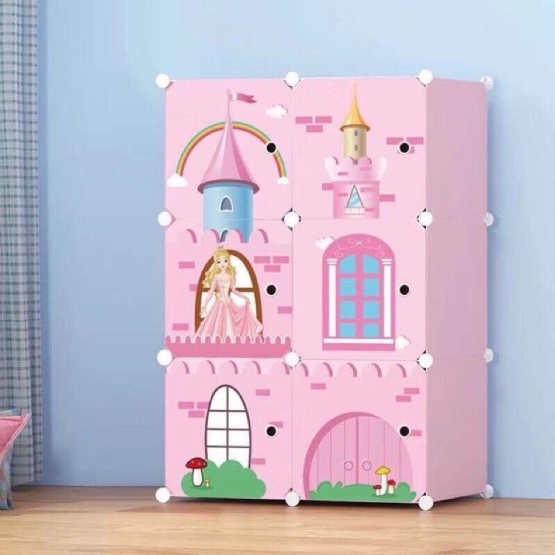 Tủ quần áo treo đa năng 6 ô. Tặng kèm 1 treo đồ