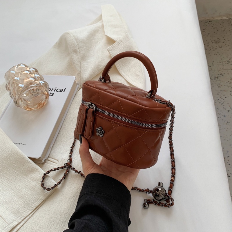 Túi Xách bucket Phối Dây Xích Thời Trang Thu Đông Mới