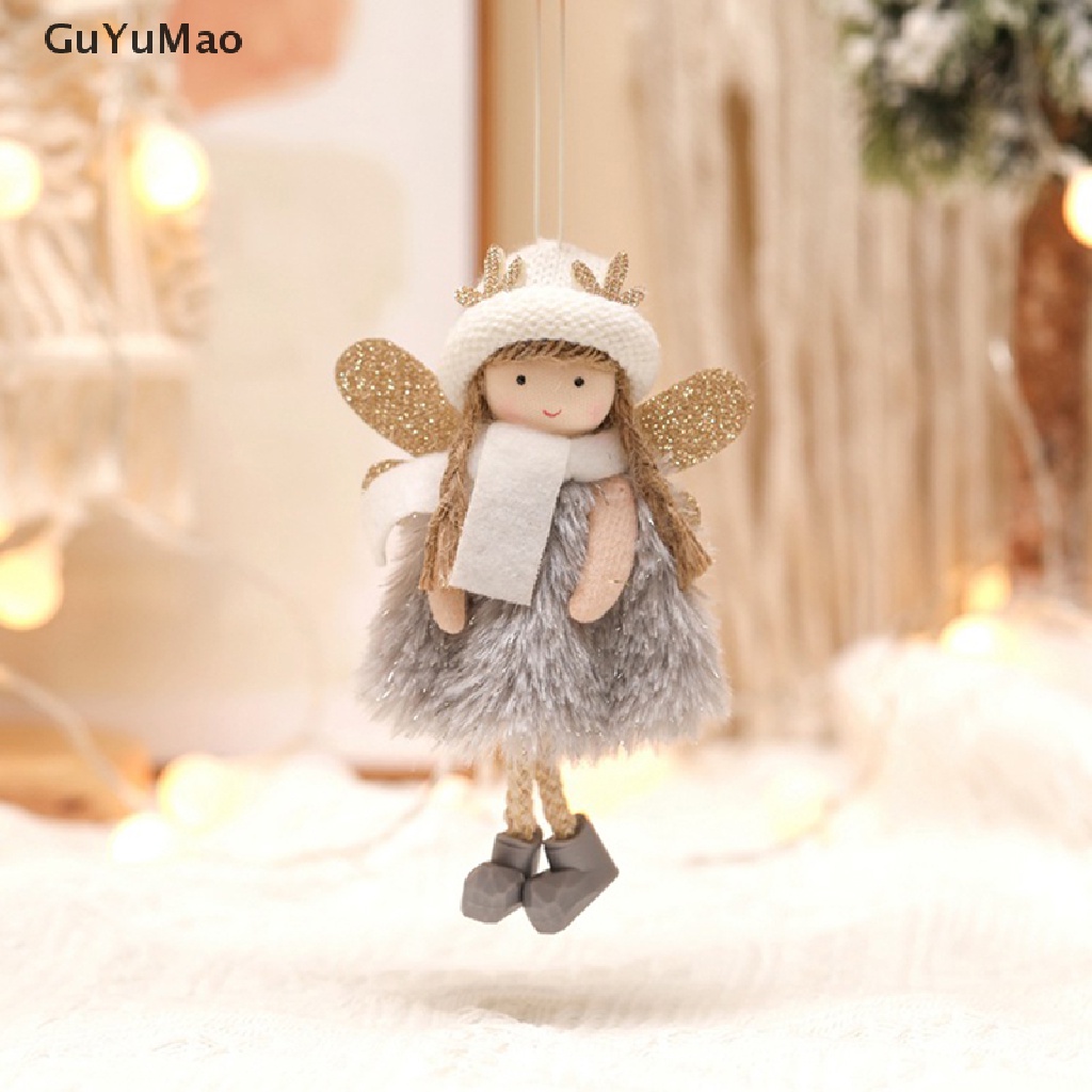 [cxGUYU] Búp Bê Trang Trí Cây Thông Noel Hình Thiên Thần Bằng Lông Nhung