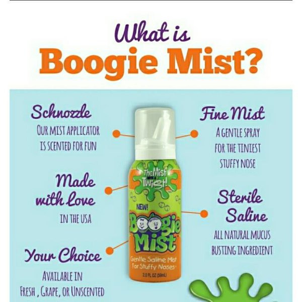 Xịt mũi vô trùng giảm nghẹt mũi Boogie Mist Mỹ 89g