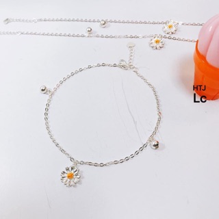 LẮC CHÂN HOA CÚC KÈM BI BẠC TA CAO CẤP