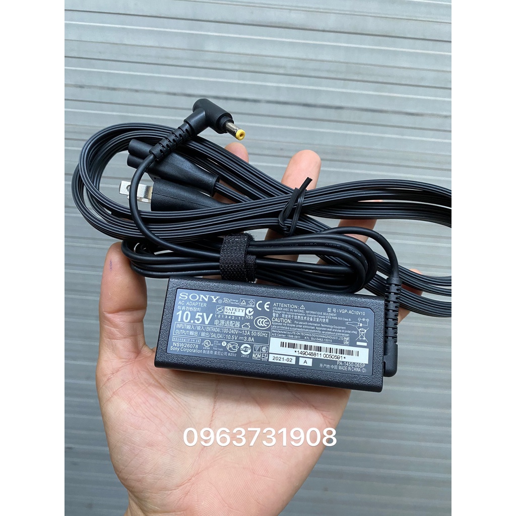 Sạc laptop Sony 10.5V-3.8A chính hãng sony cung cấp