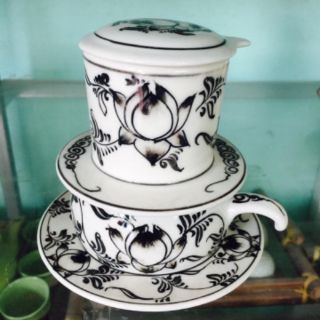 Bộ phin pha cafe sứ Bát Tràng