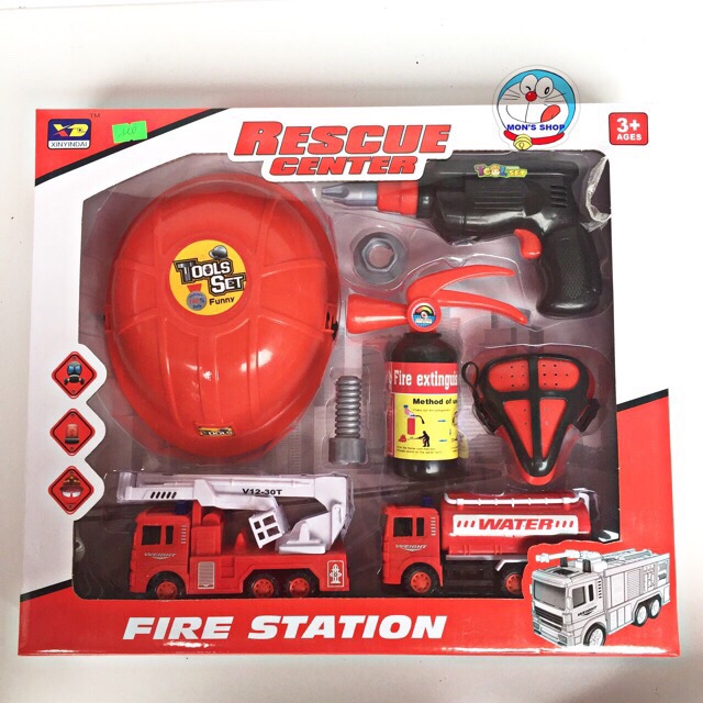 Đồ chơi hướng nghiệp: bé tập làm lính cứu hoả 4.9
