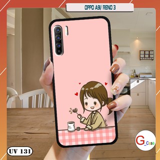 Ốp lưng điện thoại OPPO A91- RENO 3 lưng nhám viền dẻo