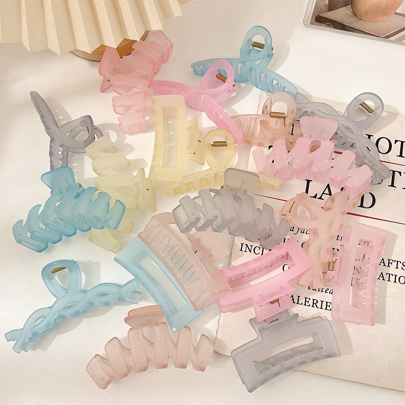 Kẹp Tóc Càng Cua Trong Suốt Phong Cách Hàn Quốc Thời Trang Cho Nữ